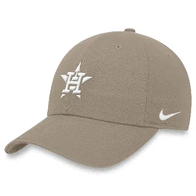 Nike Houston Astros Club  Men's Mlb Adjustable Hat In Brown
