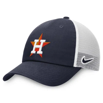 Nike Houston Astros Evergreen Club  Men's Mlb Trucker Adjustable Hat In Blue
