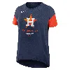 Nike Houston Astros Flowy Womenâs  Women's Dri-fit Mlb T-shirt In Blue
