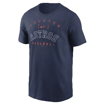 Nike Houston Astros Home Team Athletic Arch  Men's Mlb T-shirt In Blue
