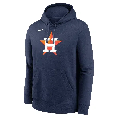 Nike Houston Astros Logo Club  Men's Mlb Pullover Hoodie In Blue