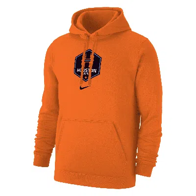 Nike Houston Dash Club Fleece  Men's Nwsl Pullover Hoodie In Orange