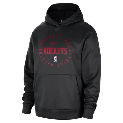 Nike Houston Rockets Spotlight  Men's Dri-fit Nba Pullover Hoodie In Black