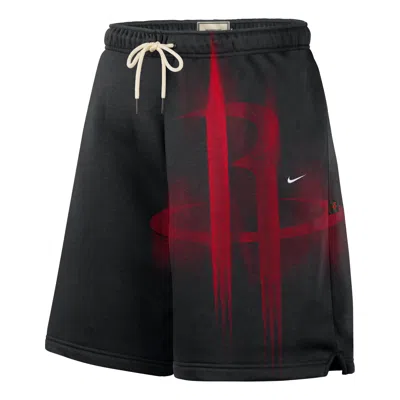 Nike Houston Rockets Standard Issue Fleece Shorts 'black White'