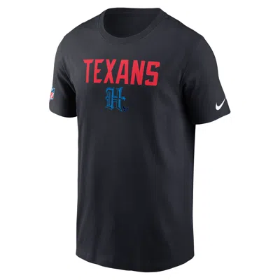 Nike Houston Texans Alt Onside Conversion  Men's Dri-fit Nfl T-shirt In Black