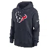 Nike Houston Texans Club  Women's Nfl Pullover Hoodie In Blue