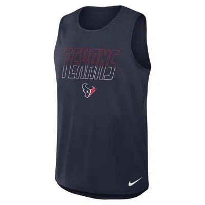 Nike Houston Texans  Men's Dri-fit Nfl Tank Top In Blue