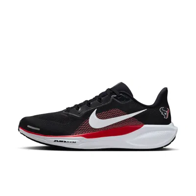 Nike Houston Texans Pegasus 41  Men's Nfl Road Running Shoes In Black
