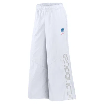 Nike Houston Texans Rivalries Collection Wide-leg  Women's Nfl Mid-rise Woven Pants In Blue
