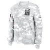 Nike Minnesota Vikings Salute To Service Edge Lockup  Women's Dri-fit Nfl Long-sleeve T-shirt In White