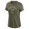 Nike Houston Texans Salute To Service Sideline  Women's Nfl T-shirt In Green