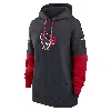 Nike Women's Navy Houston Texans 2024 Sideline Essential Fleece Pullover Hoodie In Blue