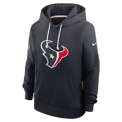 Nike Houston Texans Sideline  Women's Dri-fit Nfl Pullover Hoodie In Black
