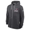 Nike Houston Texans Utility Player Sideline  Men's Dri-fit Nfl Full-zip Hoodie In Gray