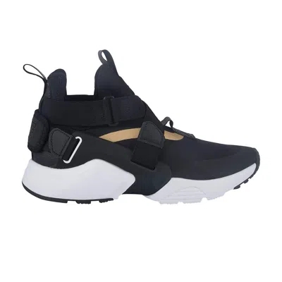 Pre-owned Nike Huarache City Gs 'black Metallic Gold' | Kid's Size 4