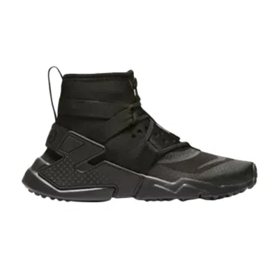 Pre-owned Nike Huarache Gripp Gs 'triple Black' | Blue | Kid's Size 6