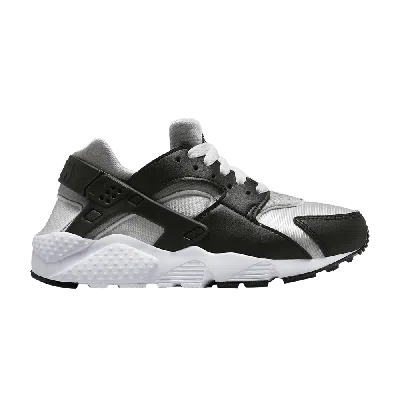 Pre-owned Nike Huarache Run Gs 'black Neutral Grey'