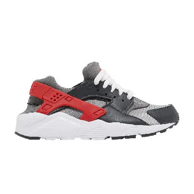 Pre-owned Nike Huarache Run Gs 'dark Smoke Grey University Red'