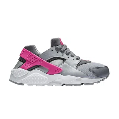 Pre-owned Nike Huarache Run Gs 'hyper Pink' | Grey | Kid's Size 4 In Gray