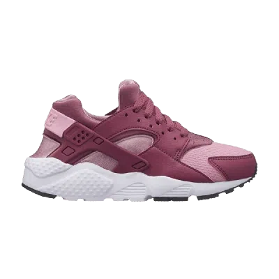 Pre-owned Nike Huarache Run Gs 'vintage Wine' In Pink