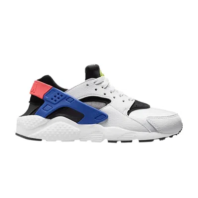 Pre-owned Nike Huarache Run Gs 'white Bright Crimson' | Kid's Size 5.5