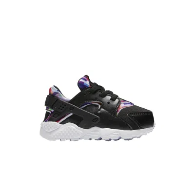 Pre-owned Nike Huarache Run Print Td 'black Hyper Violet' | Infant Size 9