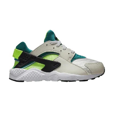 Pre-owned Nike Huarache Run Ps 'bright Spruce Volt' In White
