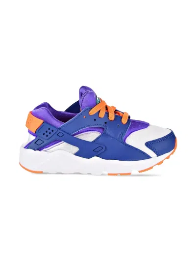 Nike Kids' Huarache Run Ps "white/cone-gym Blue" Sneakers