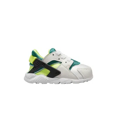 Pre-owned Nike Huarache Run Td 'bright Spruce Volt' | White | Infant Size 7