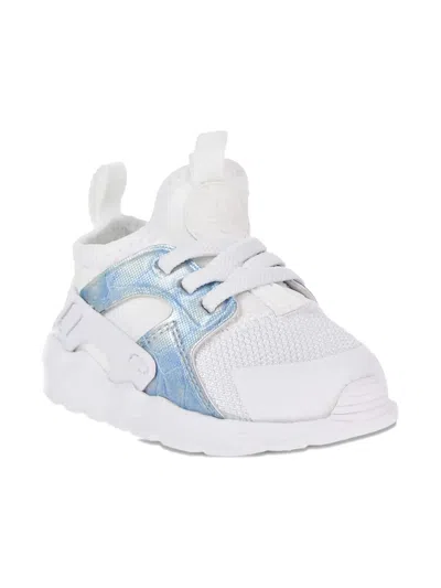 Nike Babies' Huarache Run Ultra "white/white/royal Tint" Sneakers
