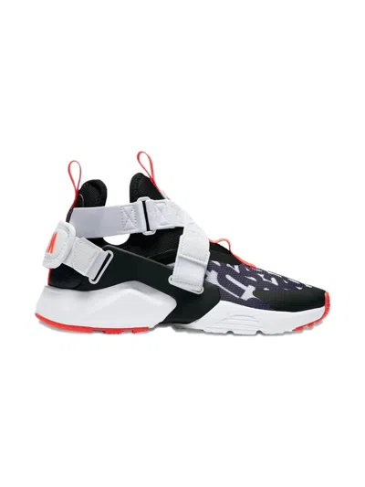 Nike Kids' Huarache Strap Sneakers In Black