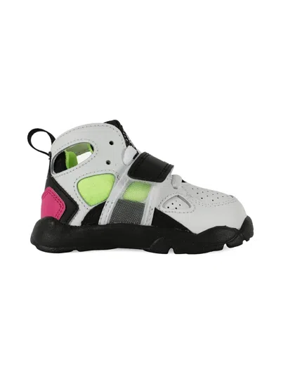 Nike Kids' Huarache Td "white/ Black/ Laser Fuchsia Volt" Sneakers In Multi