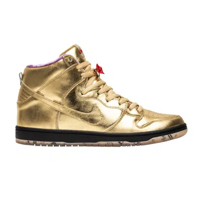 Pre-owned Nike Humidity X Dunk High Sb 'trumpet' Special Box In Gold