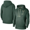 Nike Men's Hunter Green Milwaukee Bucks Courtside Standard Issue Premium Performance Pullover Hoodie In Hunter Green