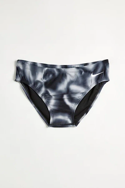 Nike Hydrastrong Delta Digi Haze Swimming Brief In Black, Men's At Urban Outfitters
