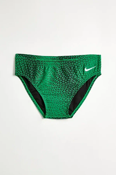 Nike Hydrastrong Delta Swimming Brief In Court Green, Men's At Urban Outfitters