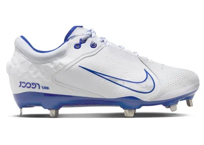 Pre-owned Nike Hyperdiamond 4 Elite (women's) Sneakers In White/pure Platinum/hyper Royal