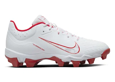 Pre-owned Nike Hyperdiamond 4 Keystone (women's) Sneakers In White/pure Platinum/university Red
