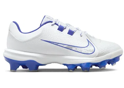 Pre-owned Nike Hyperdiamond 4 Pro Mcs (women's) Sneakers In White/pure Platinum/hyper Royal