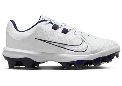 Pre-owned Nike Hyperdiamond 4 Pro Mcs (women's) Sneakers In White/pure Platinum/midnight Navy Blue