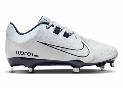 Pre-owned Nike Hyperdiamond 4 Pro (women's) Sneakers In White/midnight Navy Blue/wolf Grey In Multi
