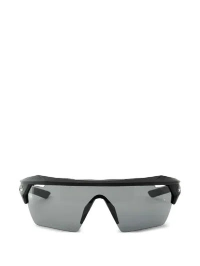 Nike Show X3 Elite 61mm Wraparound Sunglasses In Grey