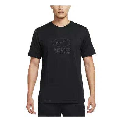 Nike Mens Df Uv Hyverse Top Fld Gfx In Black