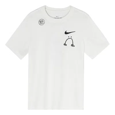 Nike I Can T Feel My Legs Solgan Running Short Sleeve White