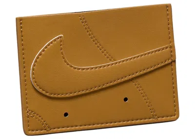 Pre-owned Nike Icon Air Force 1 Card Wallet In Brown