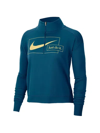 Nike Icon Clash Half-zip Sweater In Blue