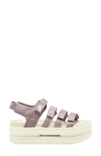 Nike Icon Classic Platform Sandal In Platinum Violet/ Sail-sail