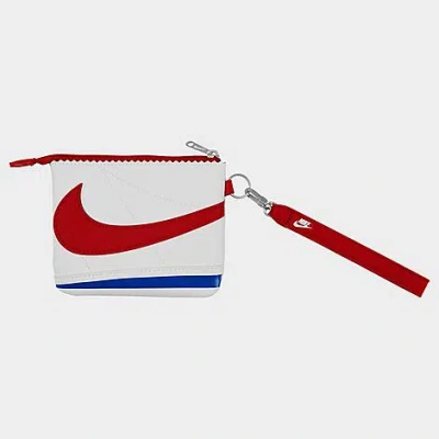 Nike Icon Cortez Wristlet In White/varsity Royal/varsity Red