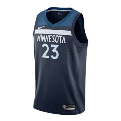 Nike Icon Edition Nba Sports Basketball Jersey Minnesota Timberwolves Butler No. 23 Large Deep Blue