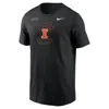 Nike Illinois Fighting Illini Team Issue  Men's Dri-fit T-shirt In Black
